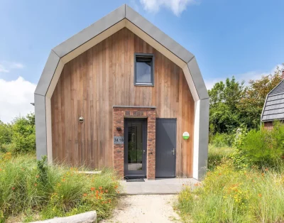 Belle villa neuve avec sauna entourée d’une réserve de dunes près de la mer