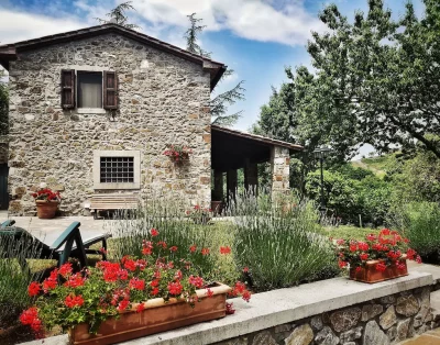 Ferme  en pierre avec piscine privée